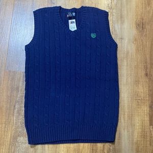Chaps youth dark blue v neck sweater vest size XL (20)
